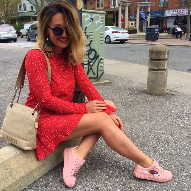 Chanel sneakers outfit hot sale